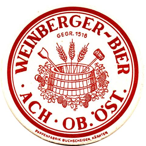 hochburg o-a weinberger rund 1a (215-weinberger bier-braun)